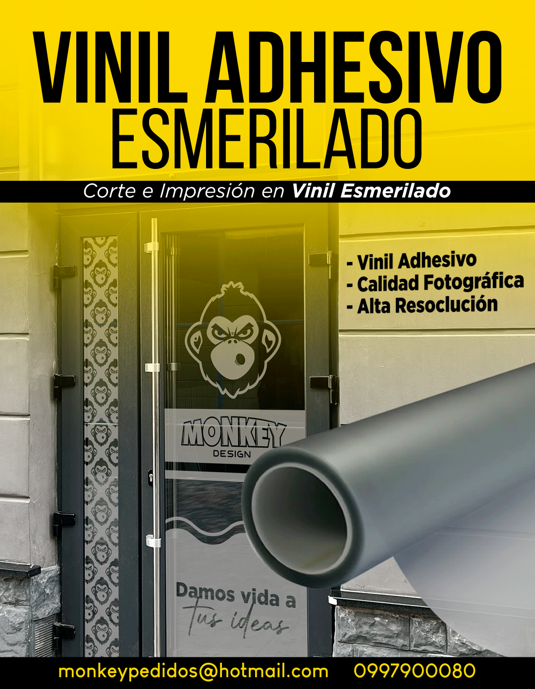 Vinil Adhesivo Esmerilado
