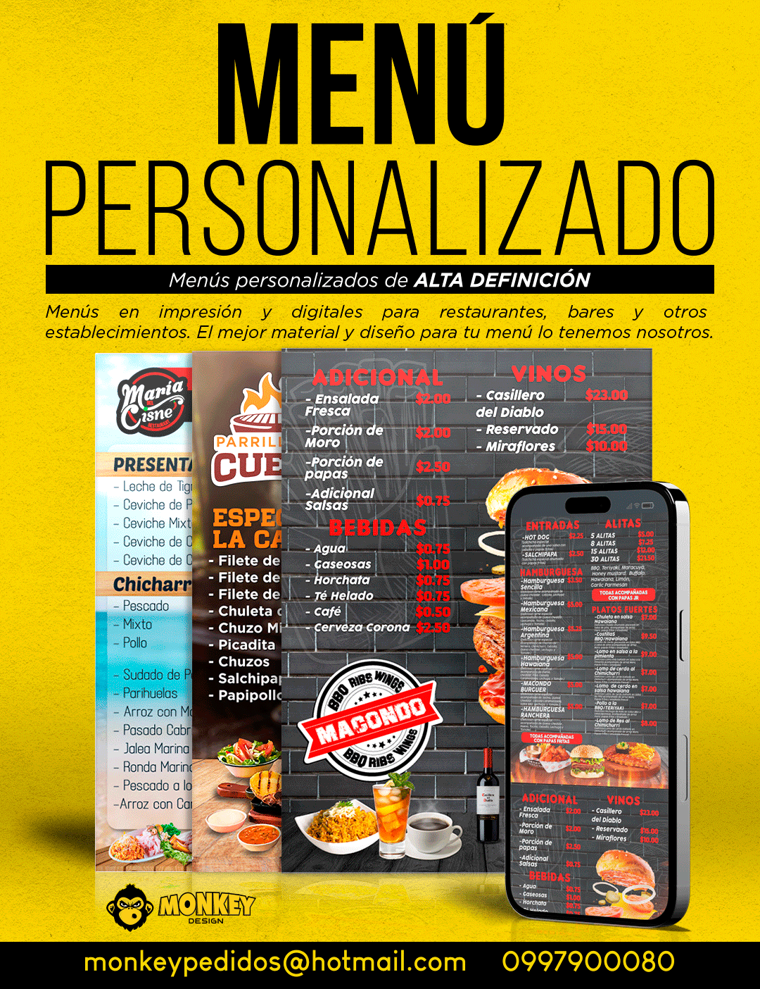 Menús Personalizados